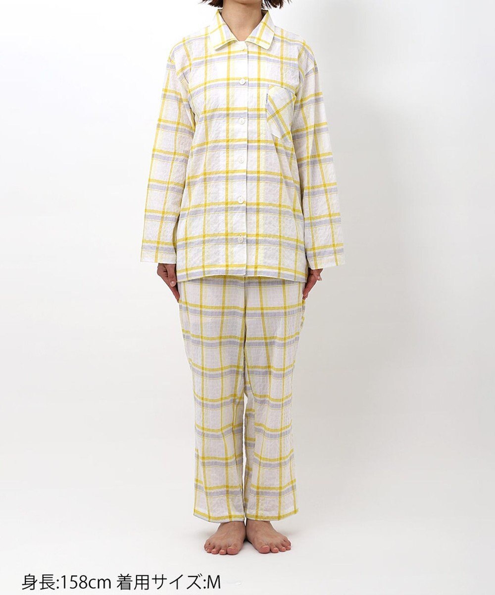 ワコール／睡眠科学 パジャマ 長袖 長ズボン 綿混ローン素材 レディース YDX343 睡眠科学／ワコール 