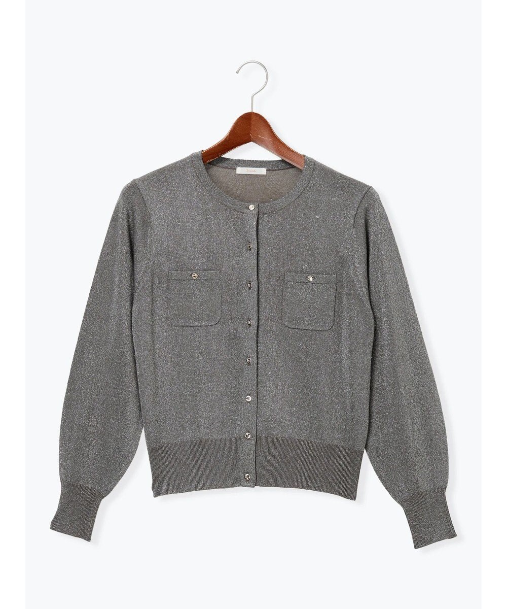 Te chichi ポケットデザインクルーネックカーディガン 