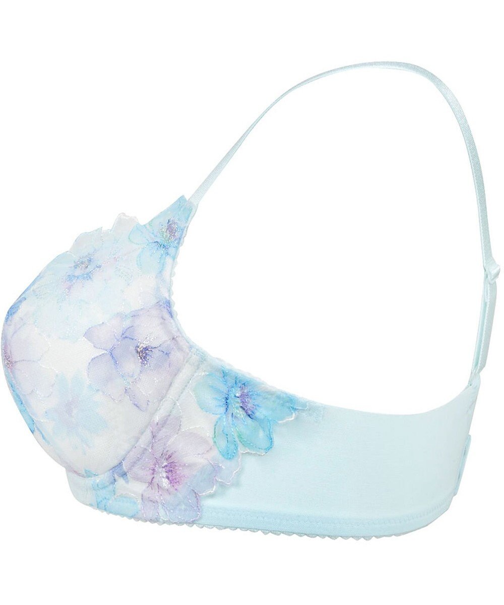 WACOAL 【夏めくブラ】 ブラジャー メッシュ素材(カップ) 吸汗速乾(肌側カップサイド・パッド受け・ワイヤーループ) 背中すっきり レディース BRB465 /ワコール 