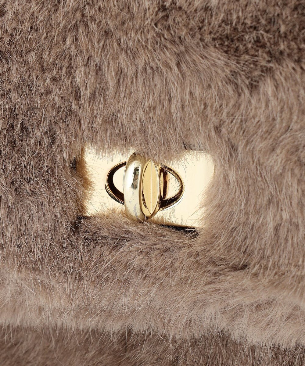 23区 フェイクファーチェーン ショルダー バッグ 