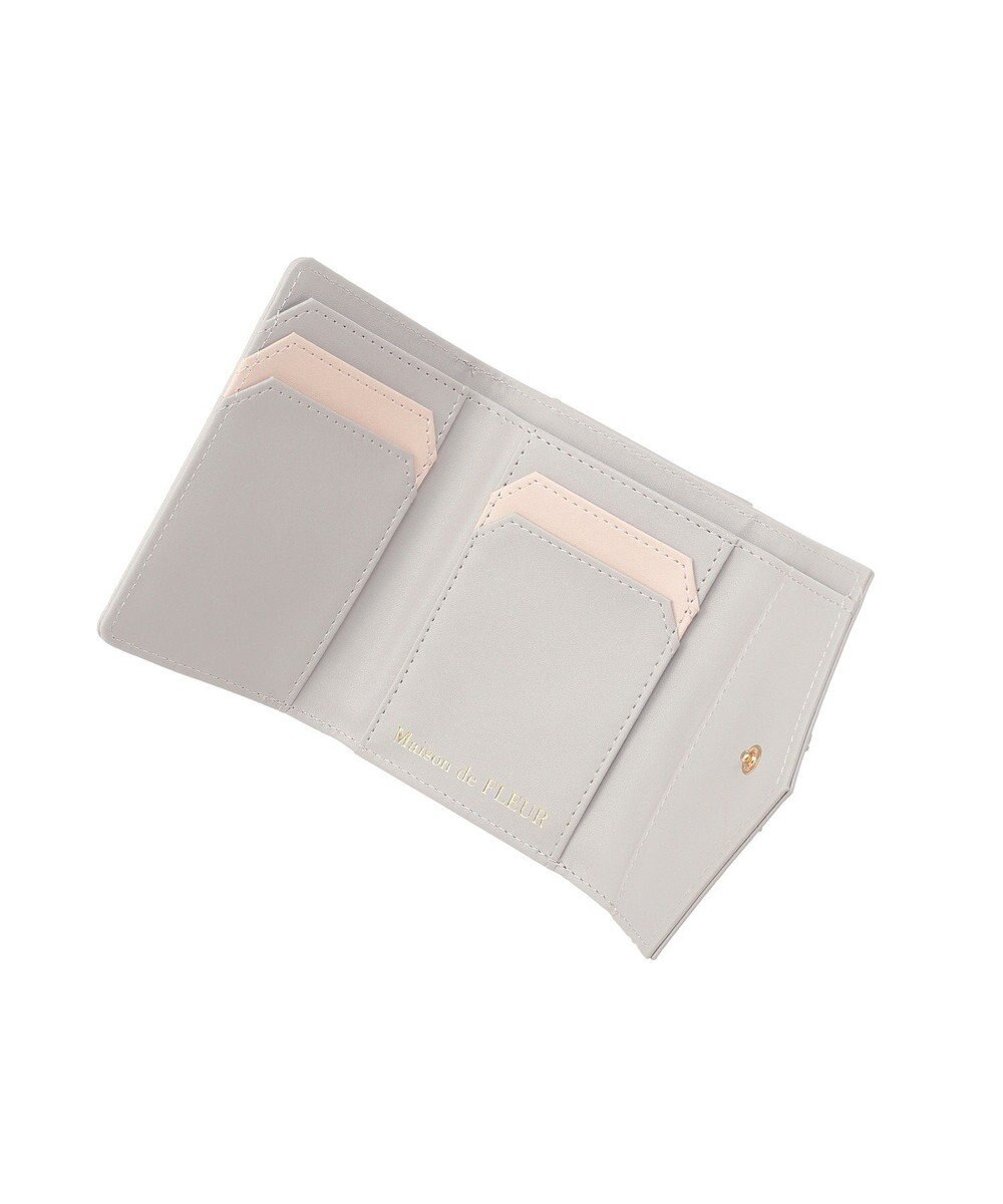 Maison de FLEUR ロンバスキルトリボンウォレット 