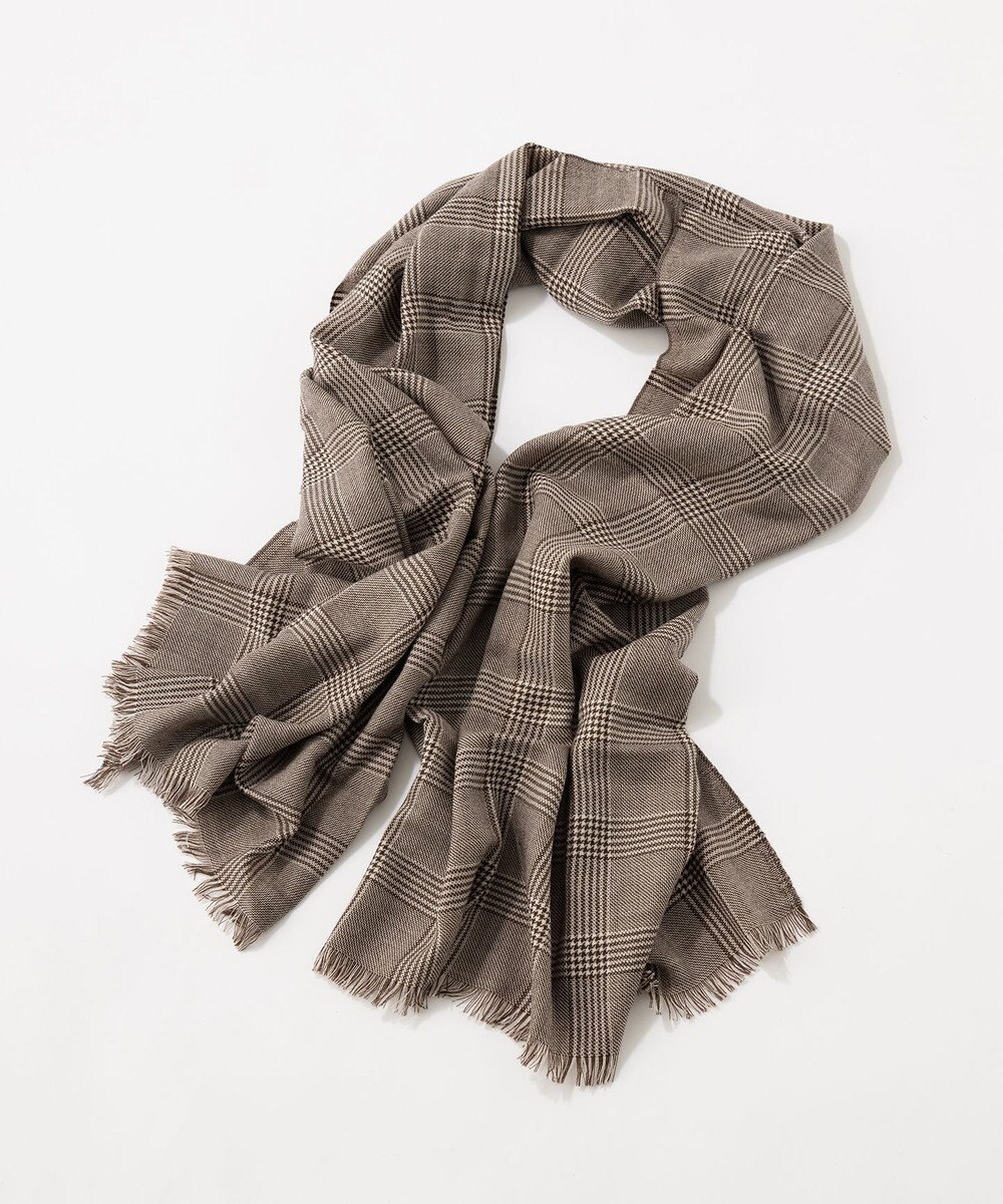 23区 シルケットウール グレンチェック柄 ストール 