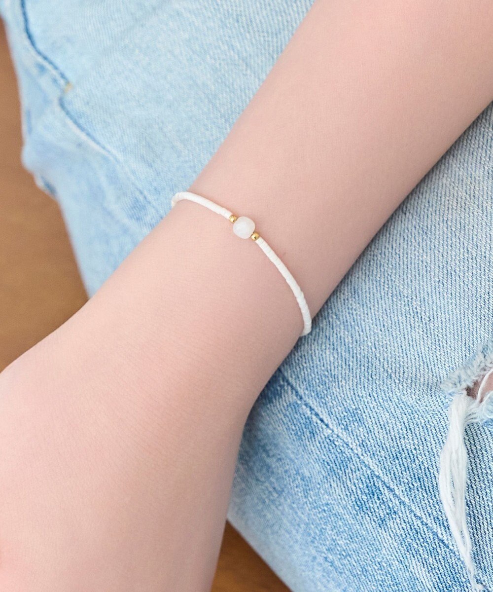 Phoebe ストーンコードブレスレット　ホワイト/天然石 