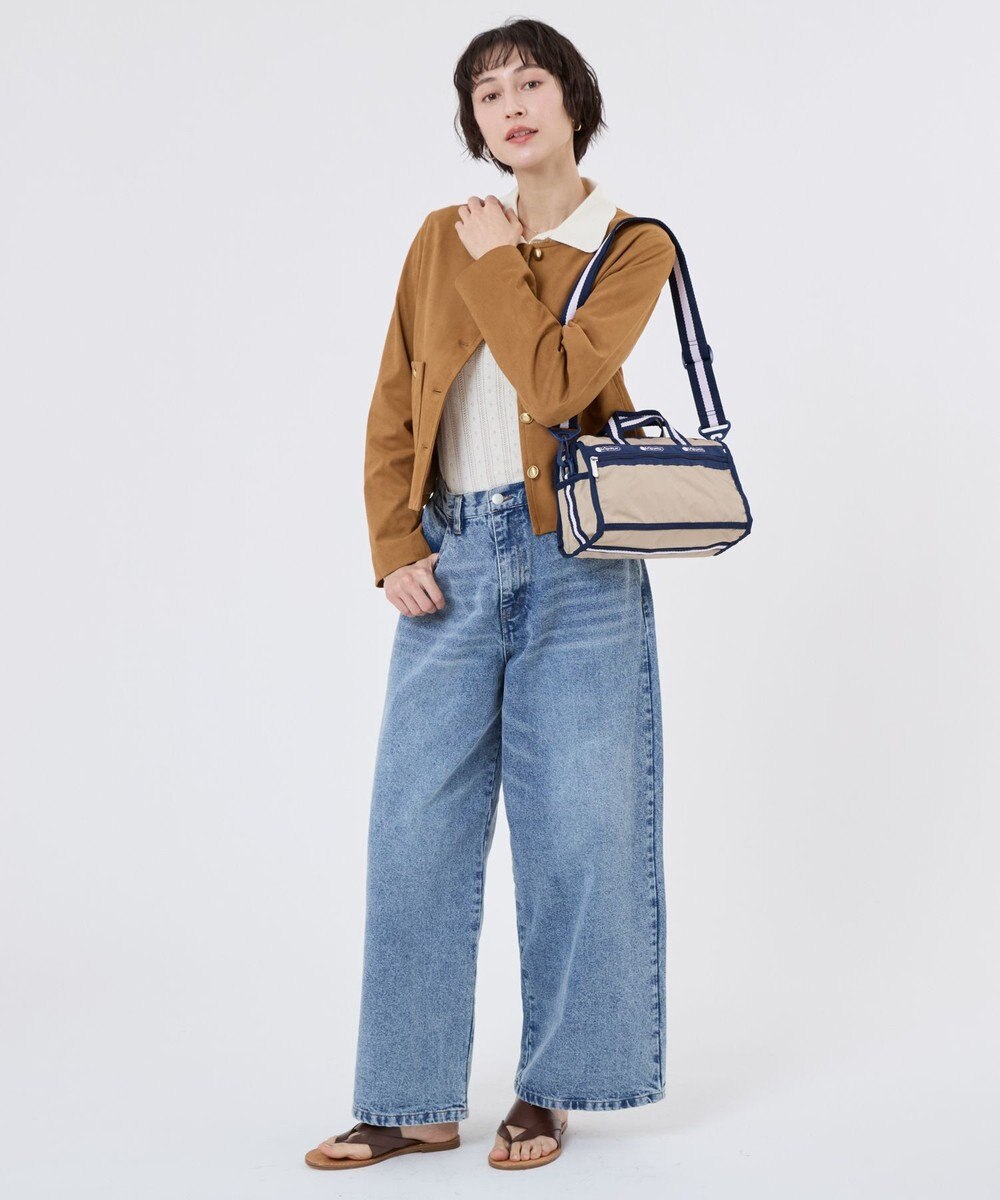 LeSportsac MINI DUFFEL CROSSBODY/スペクテイターボーン/ネイビー 