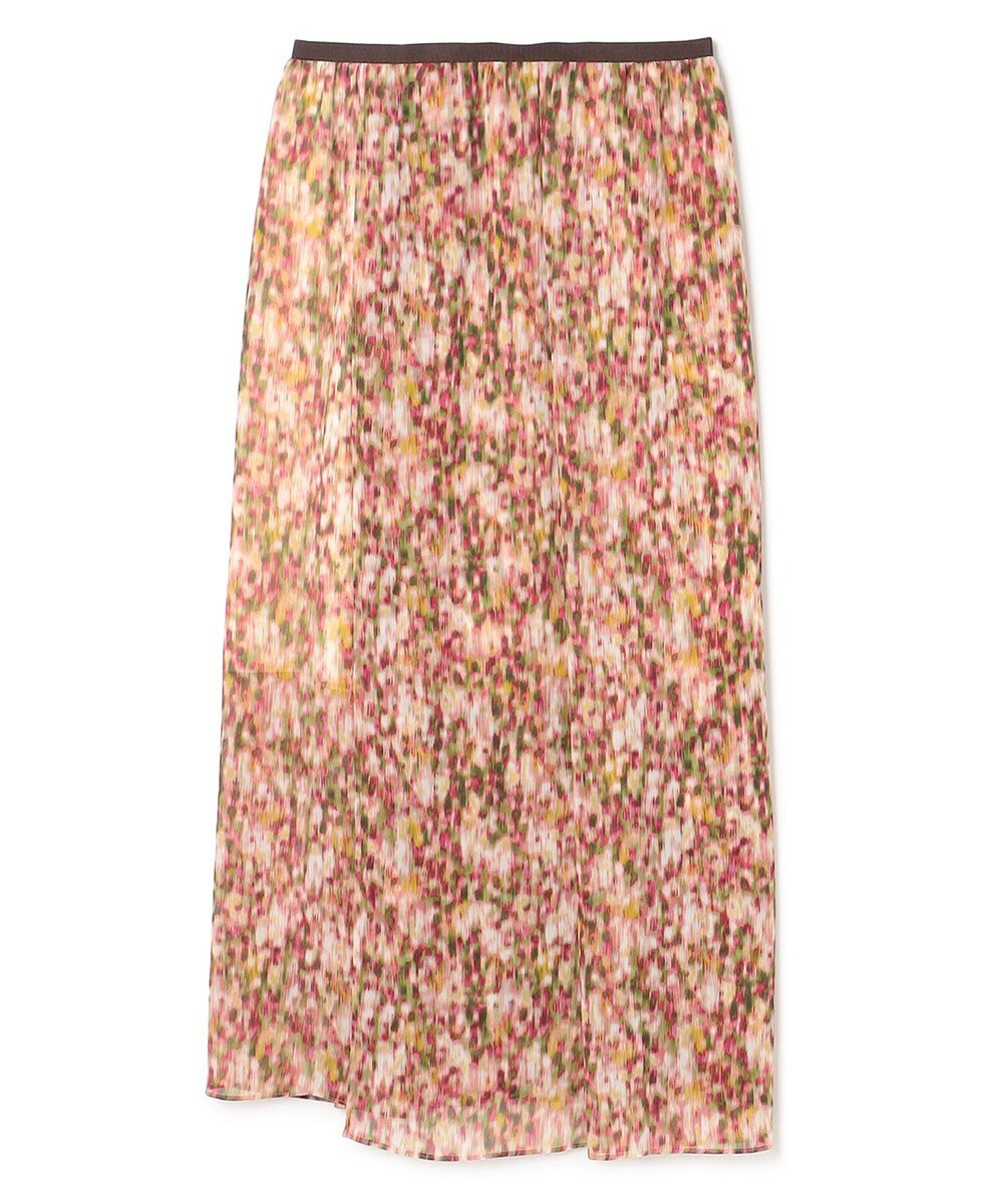 BEIGE， 【洗える】BORONIA / フラワーシフォンロングスカート 