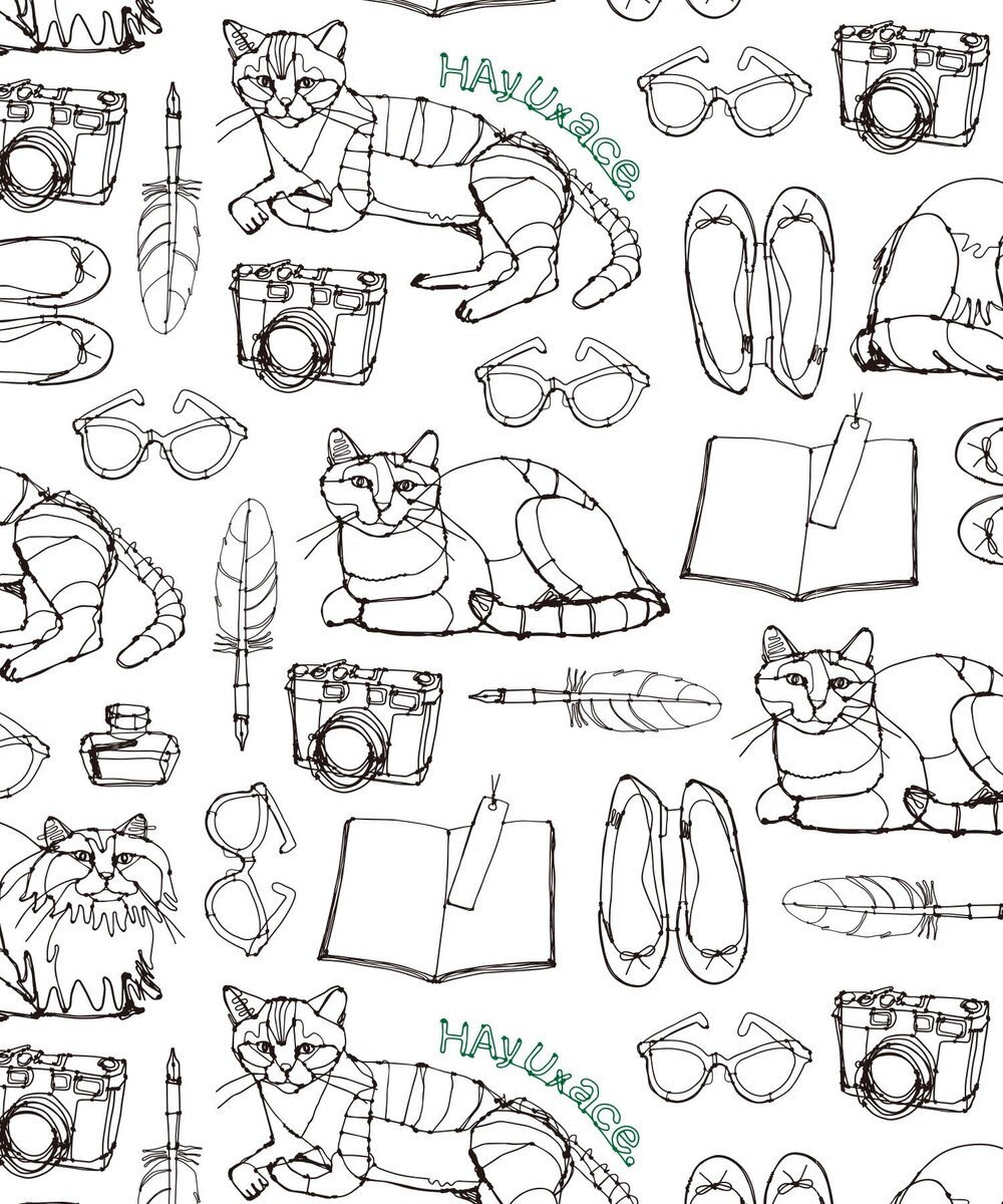 ACE BAGS & LUGGAGE 【折り畳み】 HAyU × ace. マルシェバッグ エコバッグ 猫柄 23L 17871 