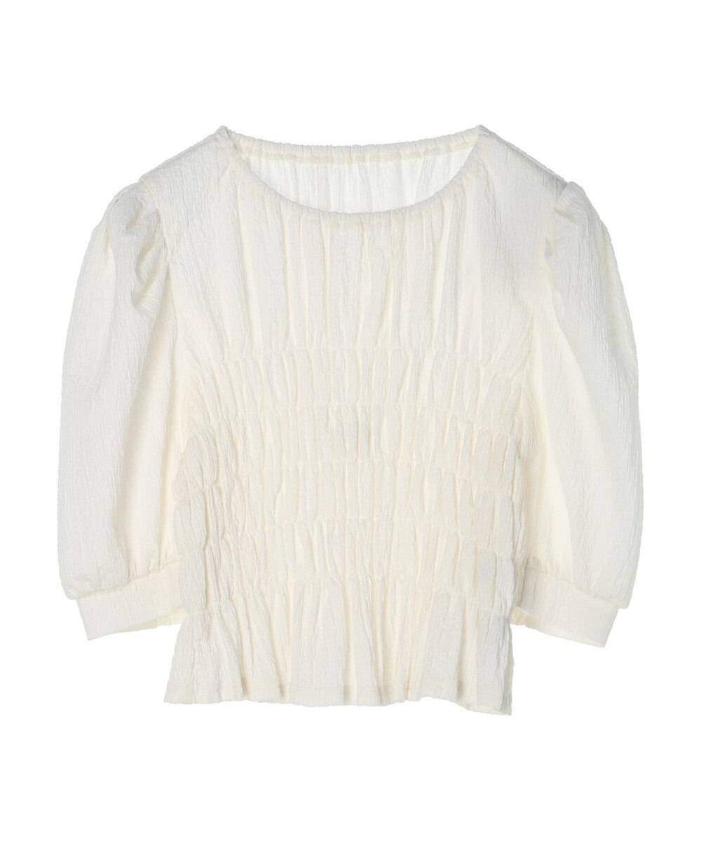 earth music&ecology ポコポコシャーリングトップス 