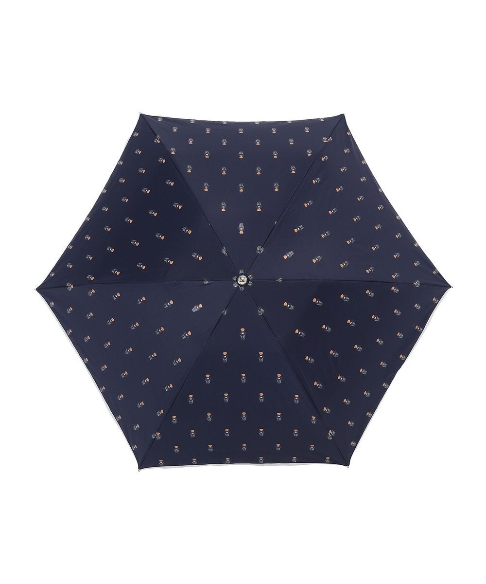 MOONBAT POLO RALPH LAUREN 晴雨兼用日傘 折りたたみ傘 ポロベアプリント／遮光 遮熱 UV 