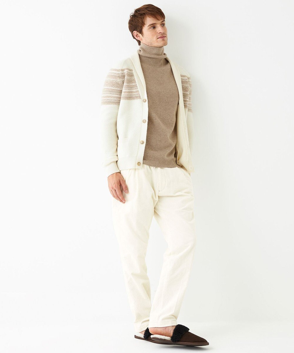 JOSEPH ABBOUD MOUNTAIN 【SPACE／UNISEX】ピュアカシミアアンダイド カーディガン 