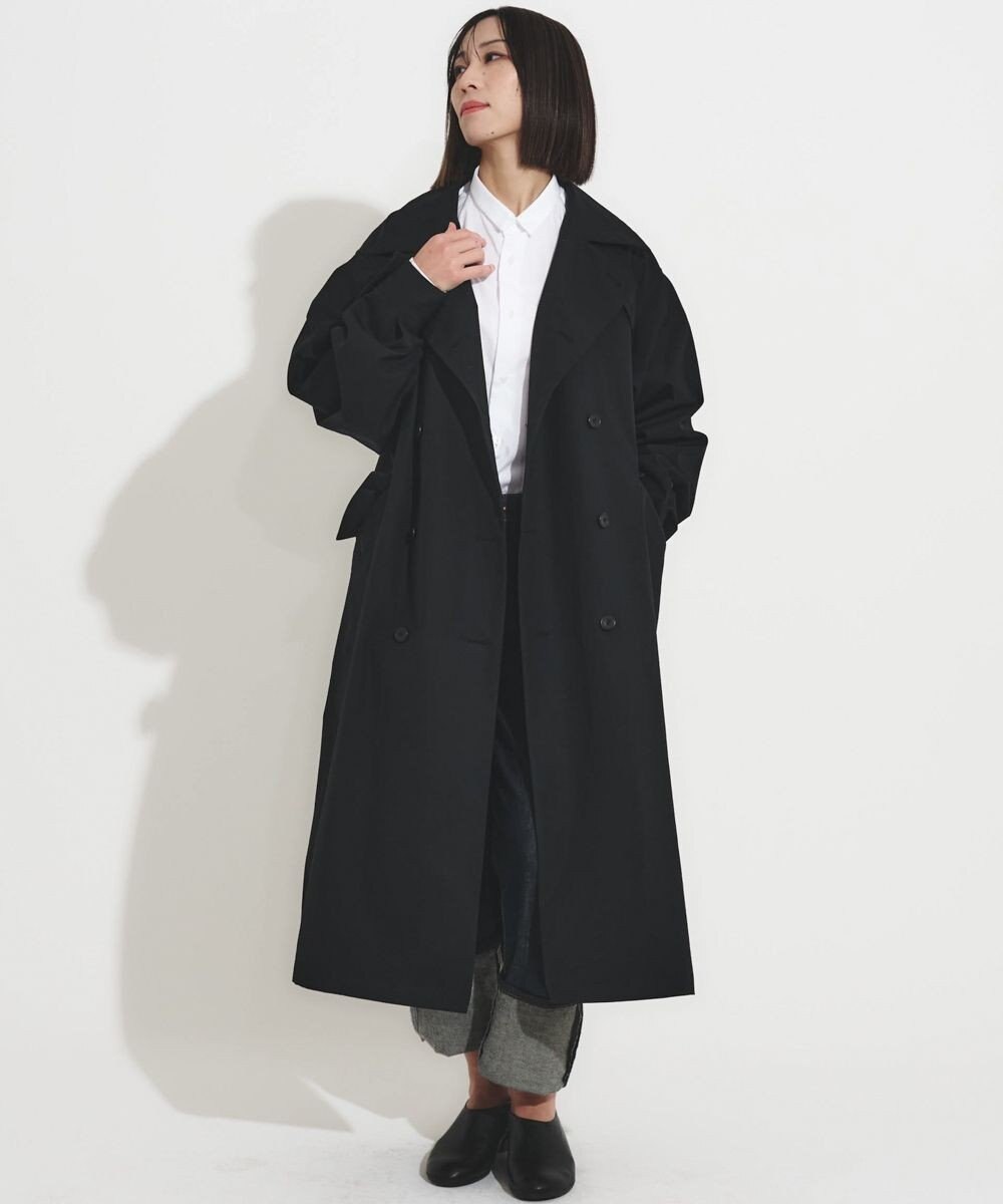 muuc 花粉シールドコート〈国産・綿100%天然素材〉〈ユニセックス・大きいサイズあり〉〈3シーズン〉〈モダンなコクーンシルエット〉 