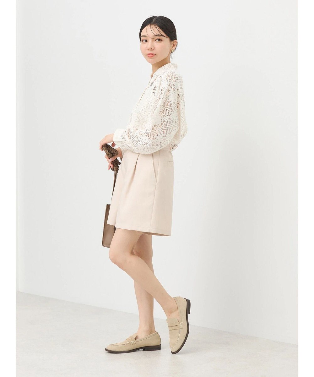 earth music&ecology レースショートシャツ 