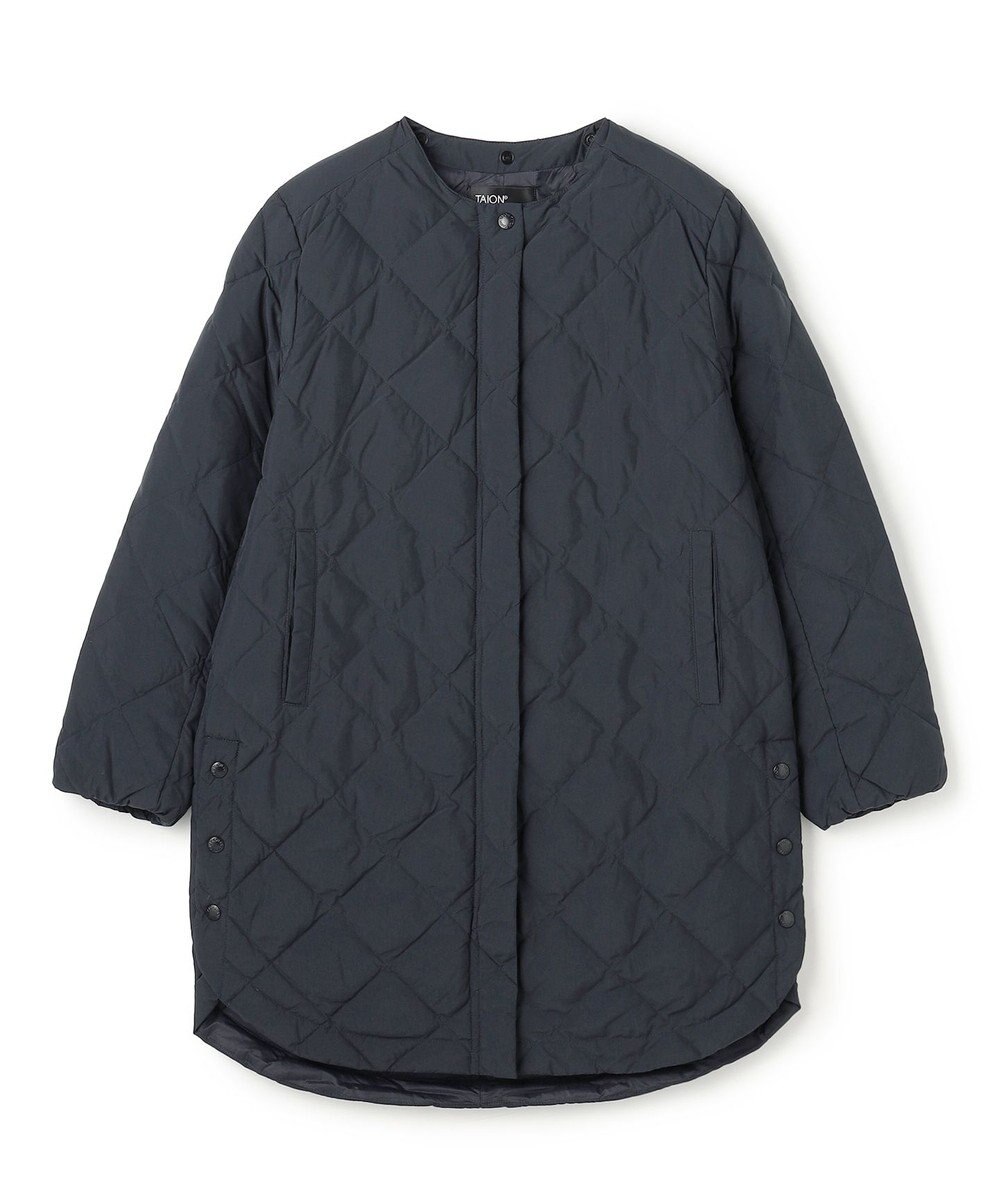 UNFILO 【自宅で洗濯OK / 軽量で暖かい】TAIONコラボ 2WAY キルティングダウン 