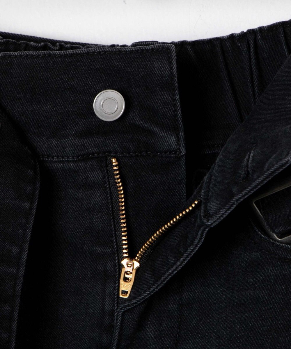 WEGO ベルト付デニムプリーツスカパン 