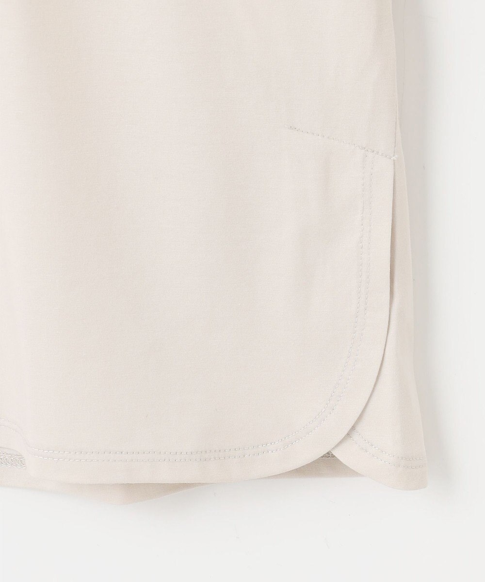 J.PRESS LADIES L プレーティング シャツテール ロングスリーブ Tシャツ 