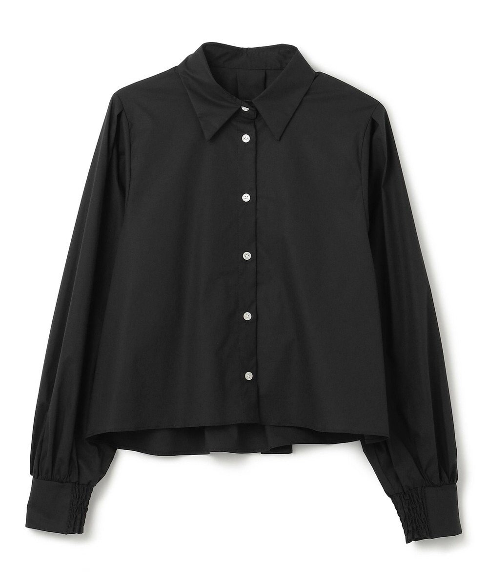 UNFILO L ボリュームスリーブ クロップドシャツ 