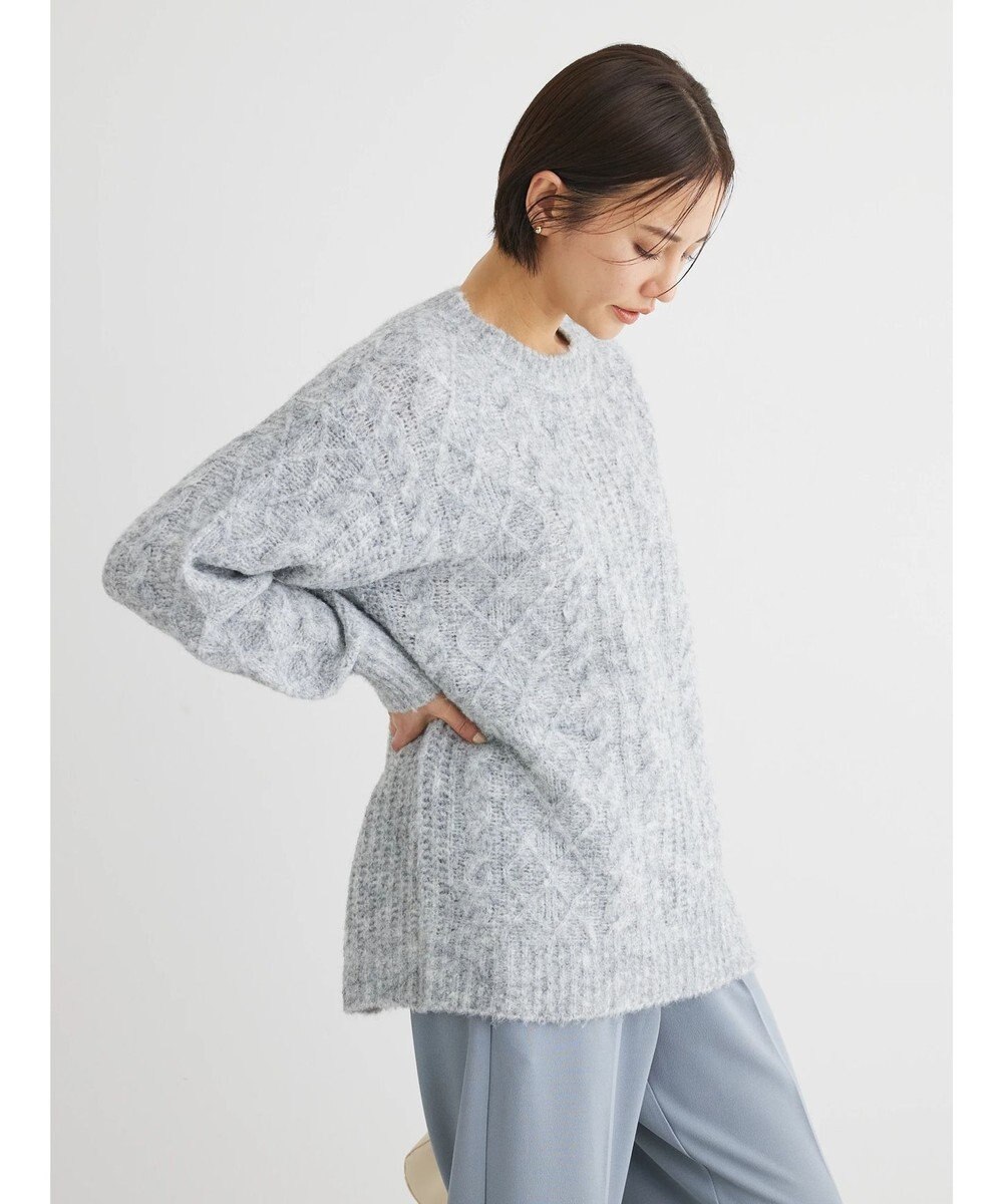 Green Parks フェアリーＭｉｘケーブルニットプルオーバー 