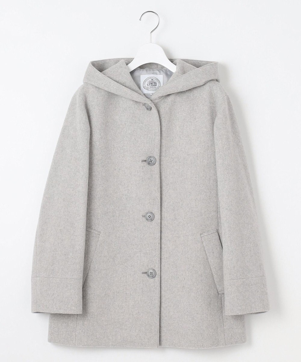 J.PRESS LADIES ショートビーバー フーデッド コート 