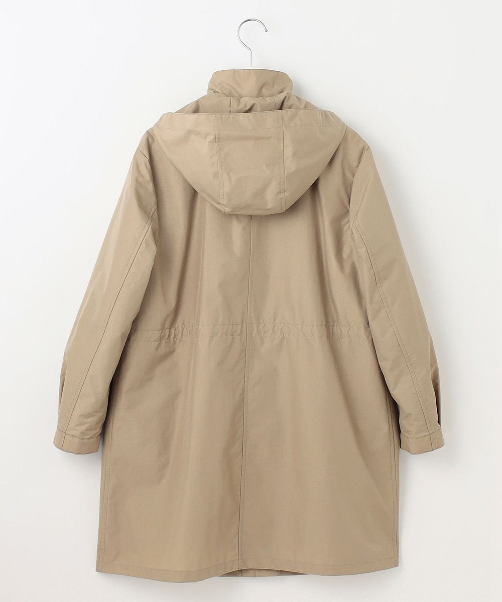 J.PRESS LADIES 【洗える】スパンライクナイロンタッサー フーデット コート 