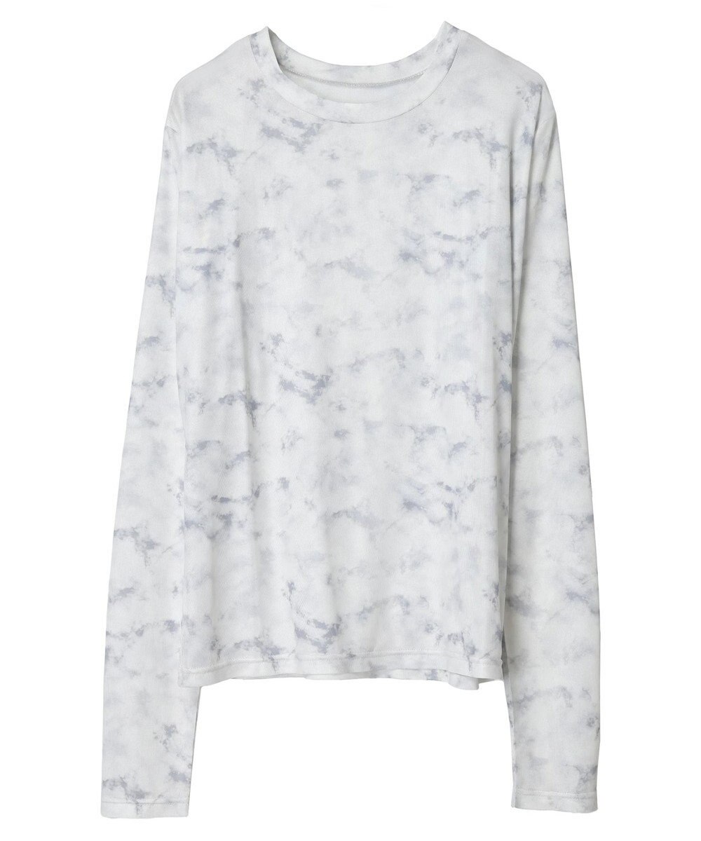 Green Parks クルーネックアソート柄シアープルオーバー 