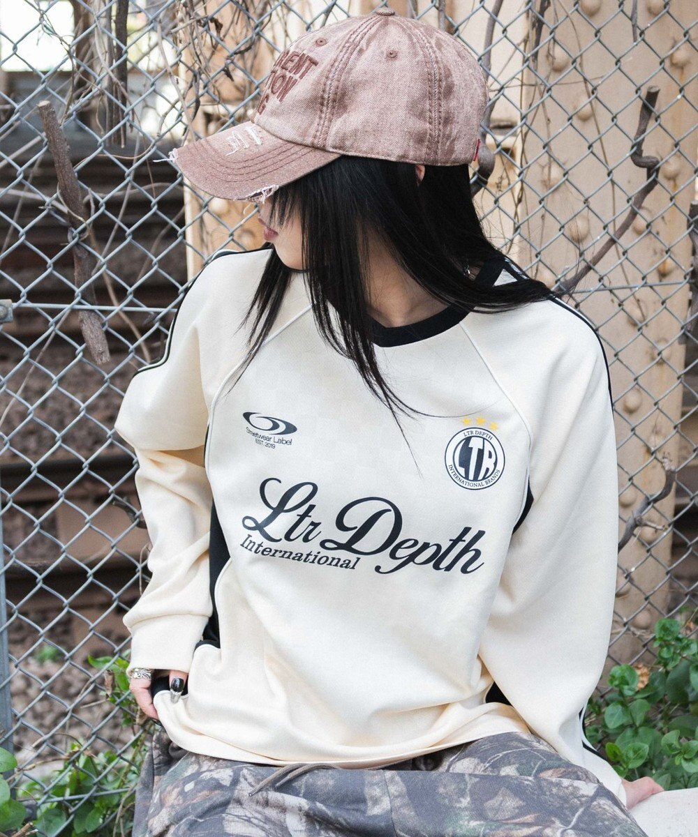 WEGO 【ユニセックス着用ITEM/MLサイズ展開】ラインスリーブゲームT（LS） 