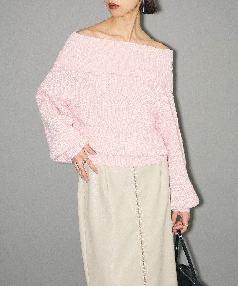 Green Parks オフショルダーニット 