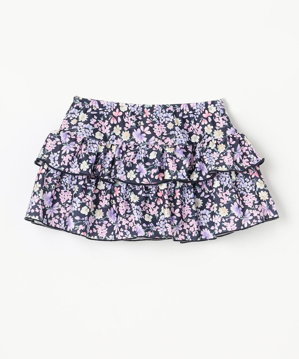 ANY KIDS ギンガムチェック×花柄セパレート水着 