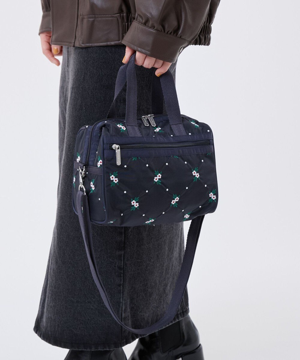 LeSportsac EVERYDAY SM SATCHEL/フローラルラティスEMB 