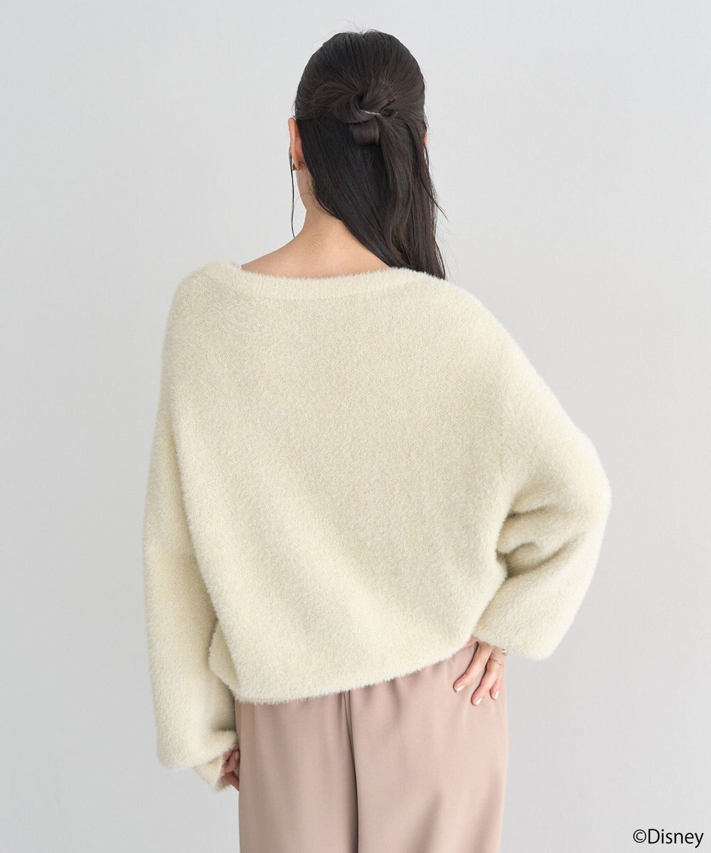 earth music&ecology 【予約】Disney/ポイントミッキーラメシャギーカーデ 