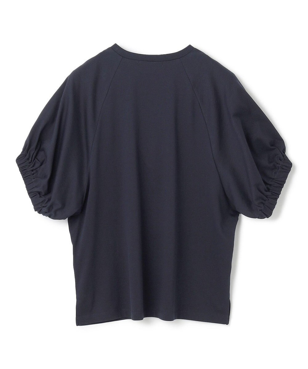 BEIGE， 【洗える】STOCK / オーガニックコットン半袖ギャザートップス 