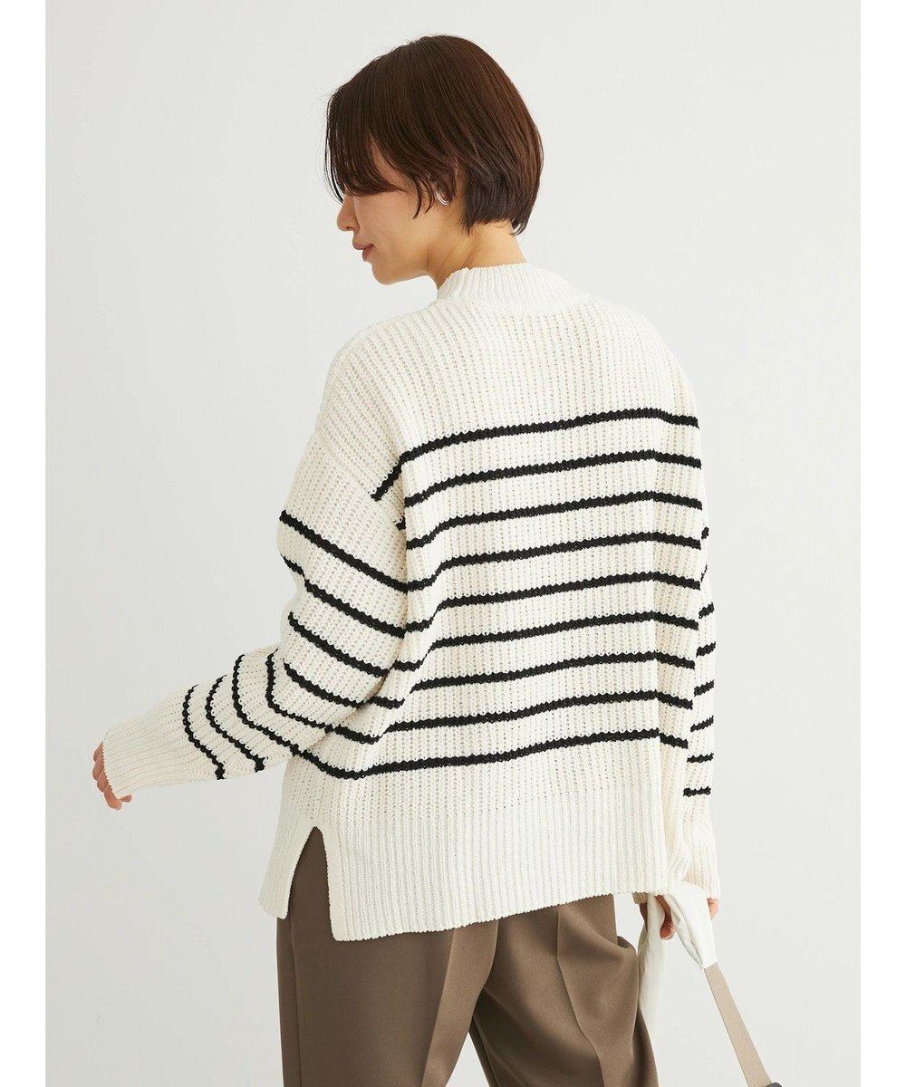 Green Parks ｍｏｋｏモール畦編みモックネックプルオーバー 