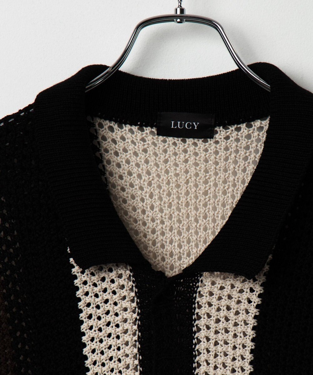 WEGO メッシュストライプニットカーディガン（SS） 