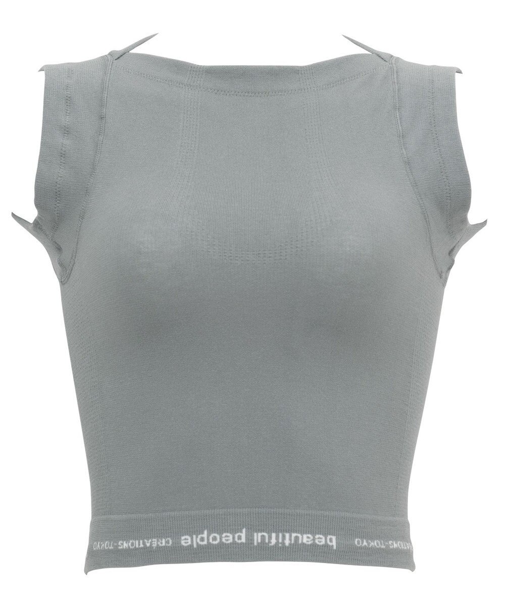 WACOAL MEN レディース <beautiful people>コラボ タンクトップ ボクサートップス ワンサイズ（S-L） オーガニック綿混 立体成型 肩幅：狭め ネック深さ：あさめ WL8001 /ワコールメン 