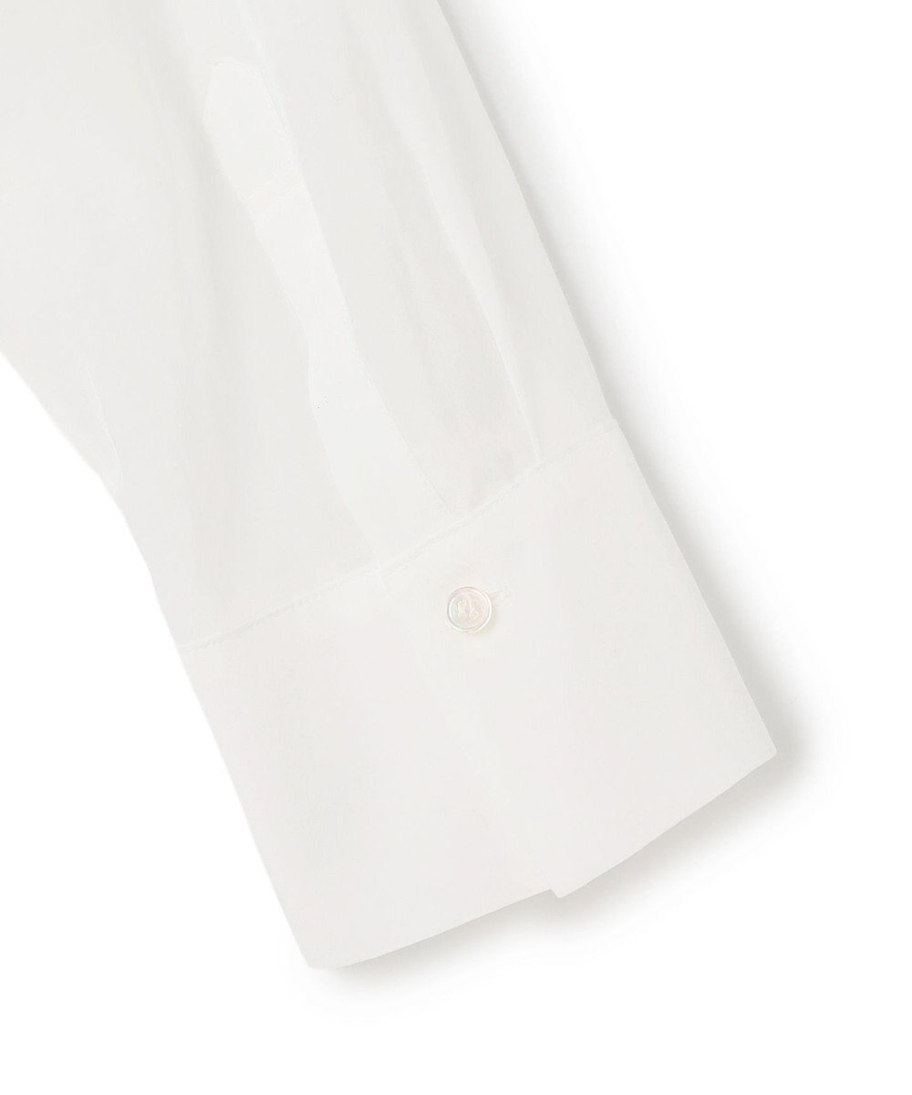 BEIGE， GALENA / コットンレースバンドカラーシャツ 