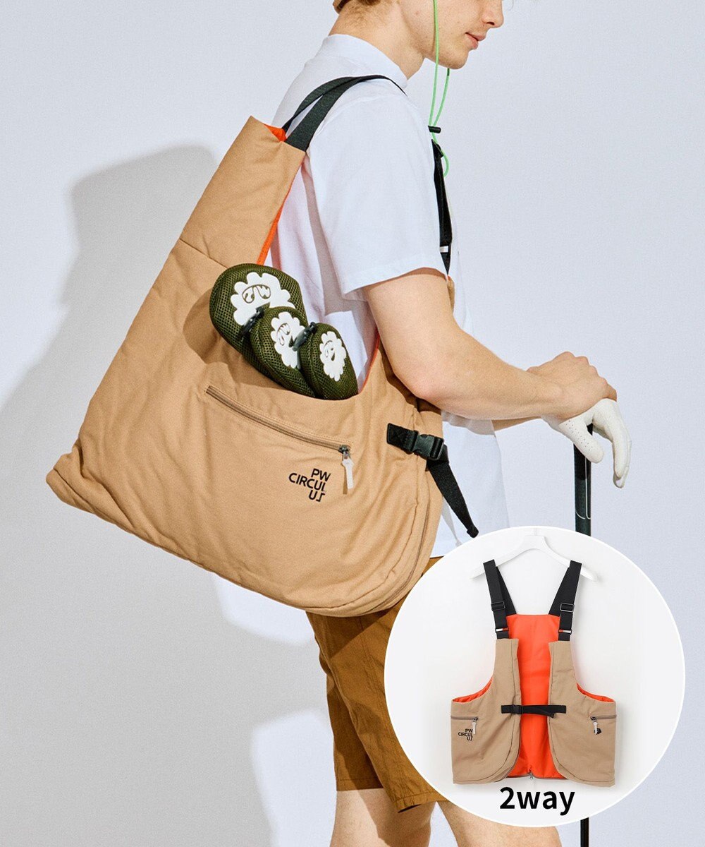 PW CIRCULUS 【GOLF OUT掲載アイテム】【着用可能BAG】【UNISEX】2WAY ウェアラブルバッグ  ゴルフ 