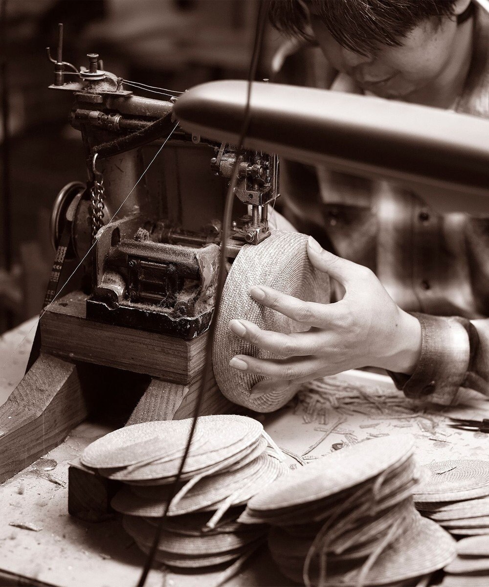 石田製帽 美濃和紙 × コットンブレード ウォッシャブルクロッシェ ハット 