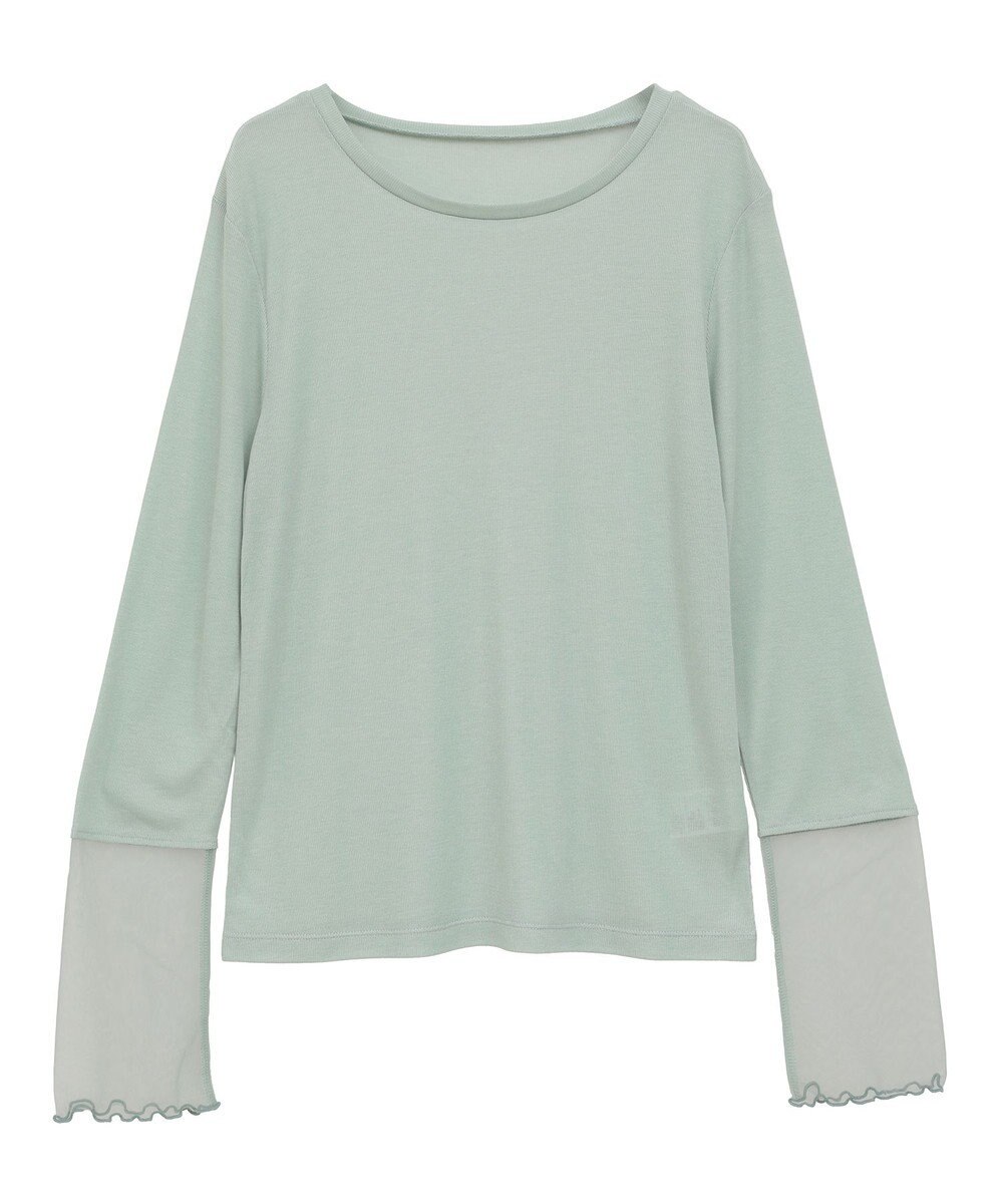 earth music&ecology シアースリーブプルオーバー 