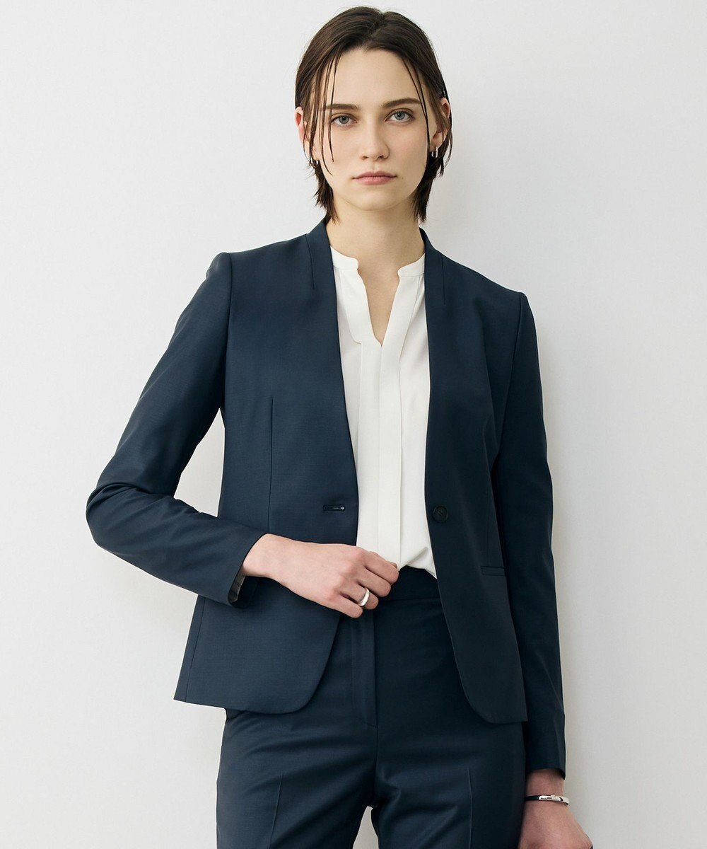 ICB L 【新色追加・セットアップ対応】Bahariye ノーカラージャケット 