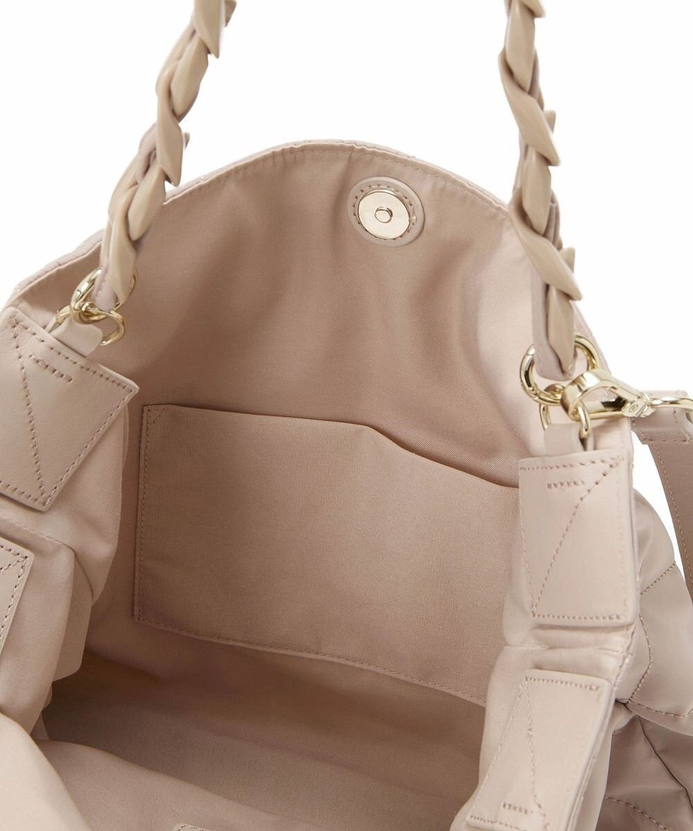 TOPKAPI 【TREASURE TOPKAPI】キルティング アクリルチェーン付 トート バッグ 