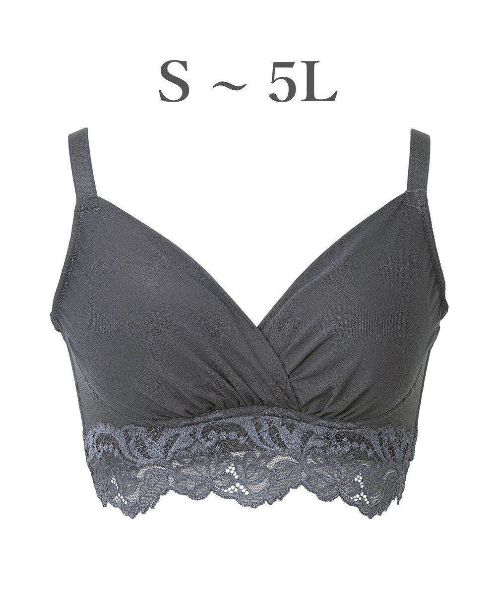 BRADELIS New York 【BRADELIS NewYork peace】綿混ストレッチハイブリッドハートカップブラ25 ブラデリス 吸汗 速乾機能 補正 ブラジャー 