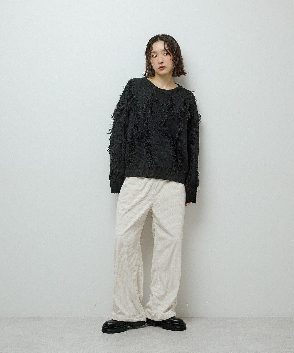 Green Parks フリンジニットプルオーバー 