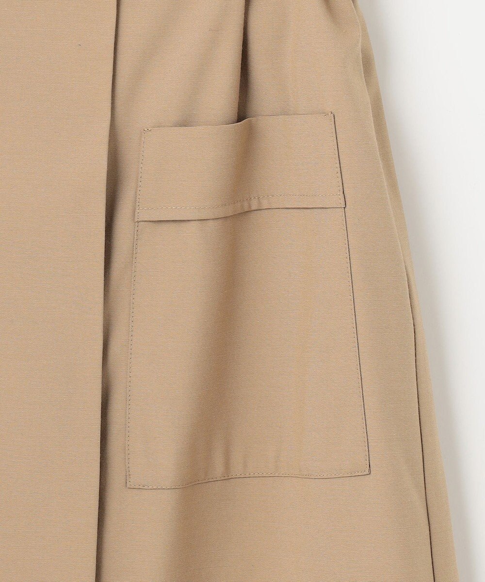 組曲 【ベルト付】リネン混オックスストレッチ キュロットパンツ 