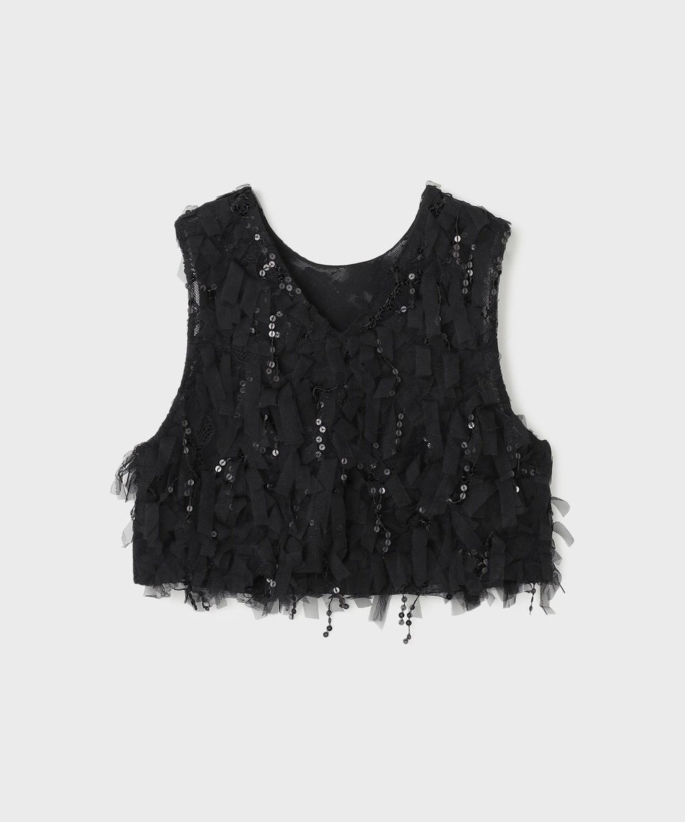 GRACE CONTINENTAL フリンジベスト 