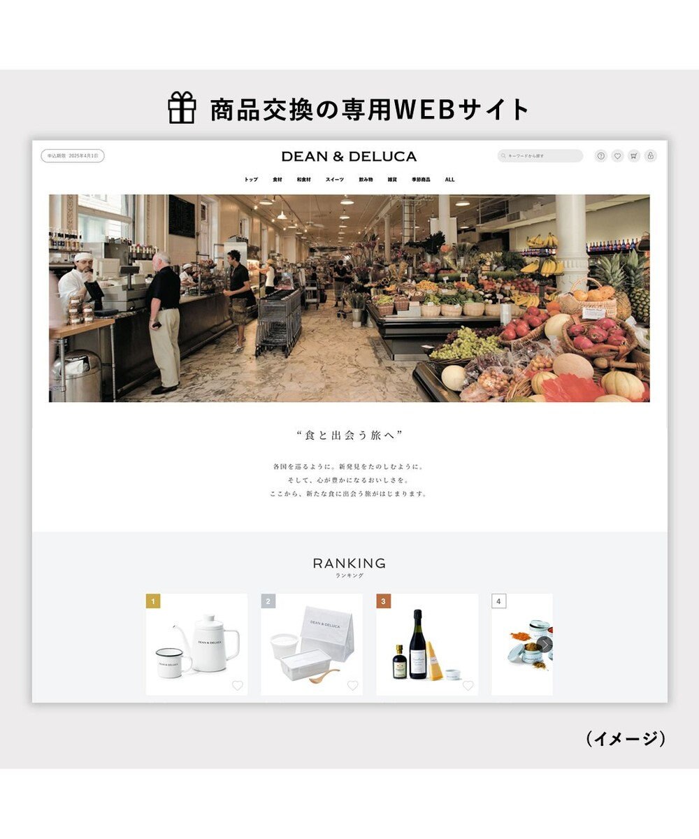 antina gift studio DEAN & DELUCA ギフトカタログ(カードタイプ)＜WHITE-C(ホワイト-C)＞ 