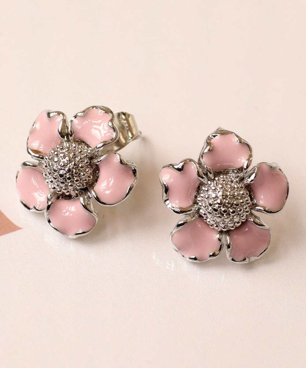 Tiaclasse カラーフラワーピアス 