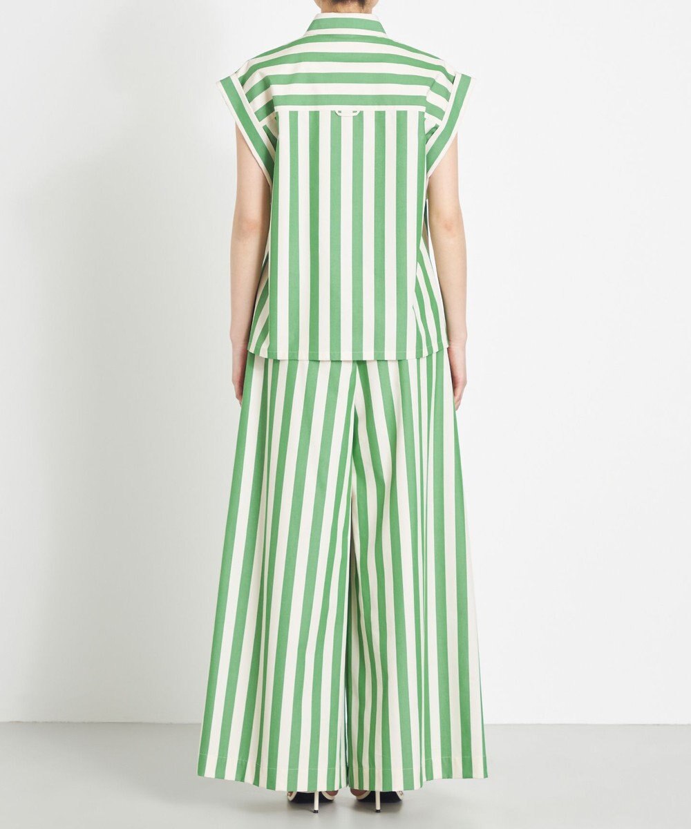 NAVE 【Nave 　洗える】ワイドストライプ ブラウス 