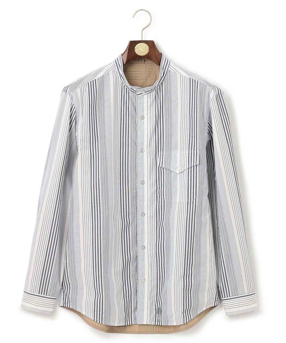 J.PRESS MEN バンドカラーリバーシブル シャツブルゾン 