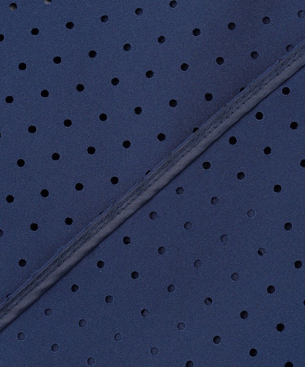 UNFILO L 【セットアップ着用可】FINE MOVE パンチング ドットブラウス 