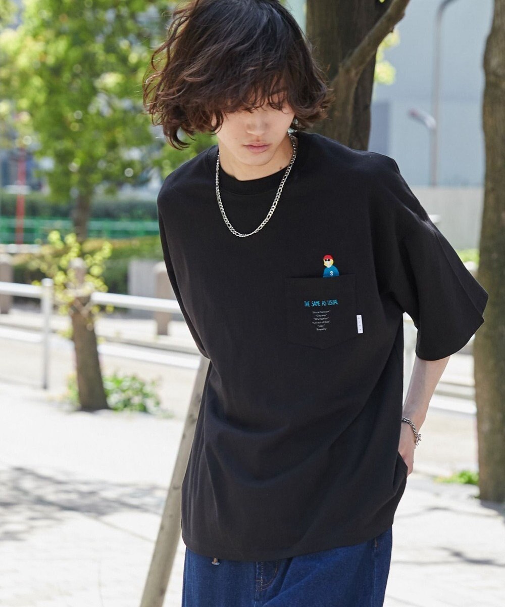 WEGO 【ユニセックス着用ITEM/手洗い可/MLサイズ】CITY　BOYS　ポケットT（S） 