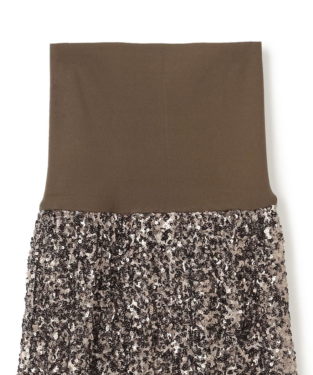 BEIGE， 【洗える】ALYSSUME / スパンコールストレッチニットスカート 