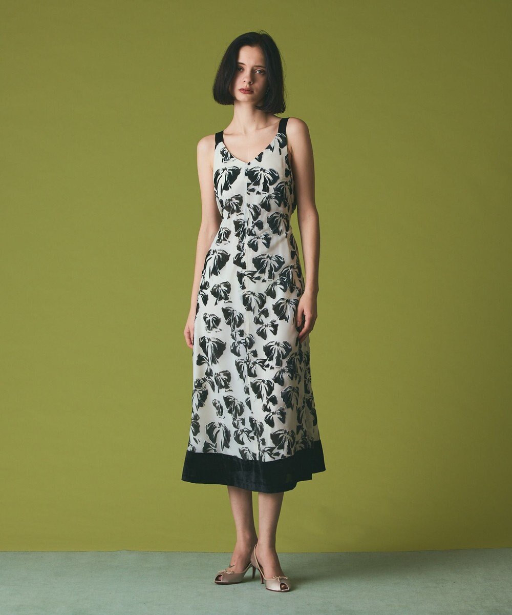 GRACE CONTINENTAL リボンオパールドレス 